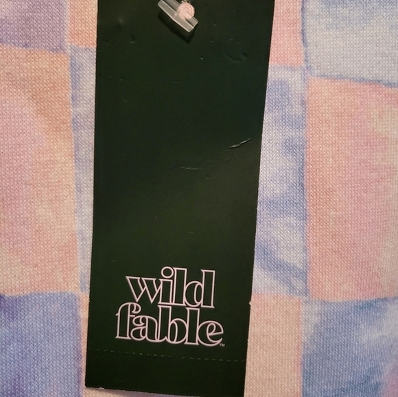 Blue checkered print fleece oversized sweatshirt & sweatpants | Wild Fab… - Picture 6 of 16